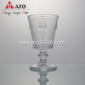 Stemmed Bee glass classic crystal clear glass goblet